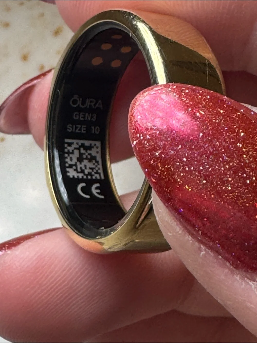 Oura Ring Gen-3 Horizon Gold size: 10